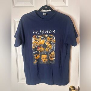 Gildan Friends Graphic Heavy Cotton Navy Blue Short Sleeve T-Shirt M